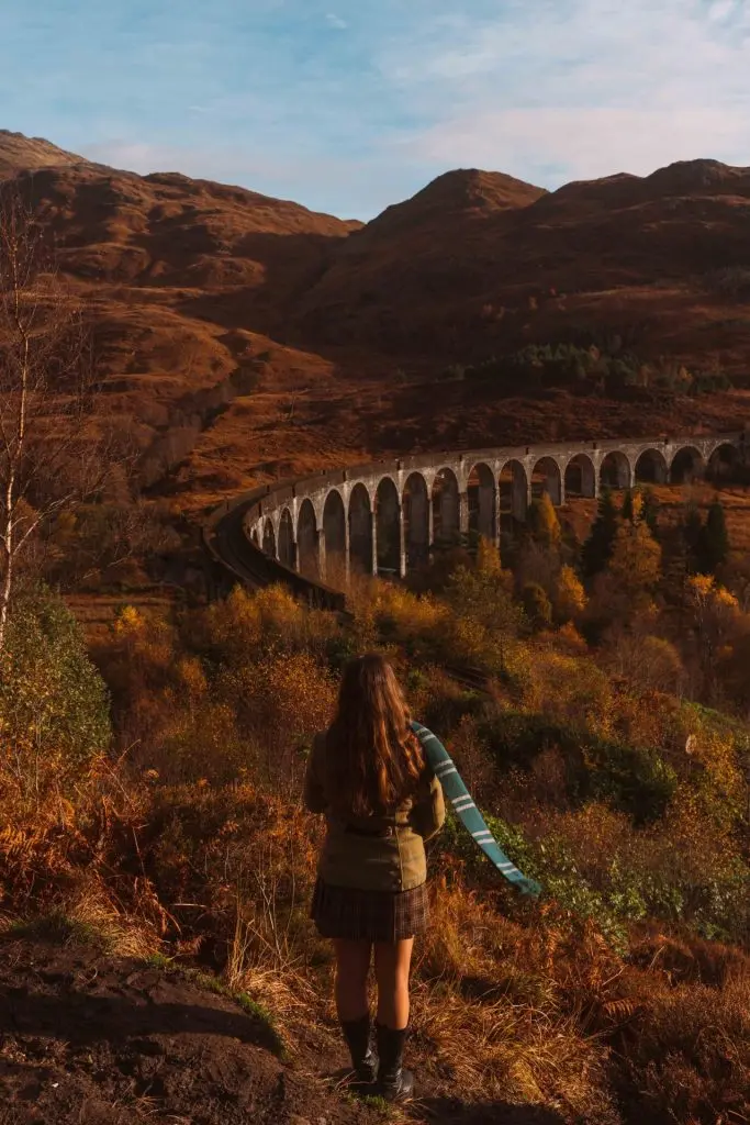 Jacobite Steam Train, no Glenfinnan Viaduct.