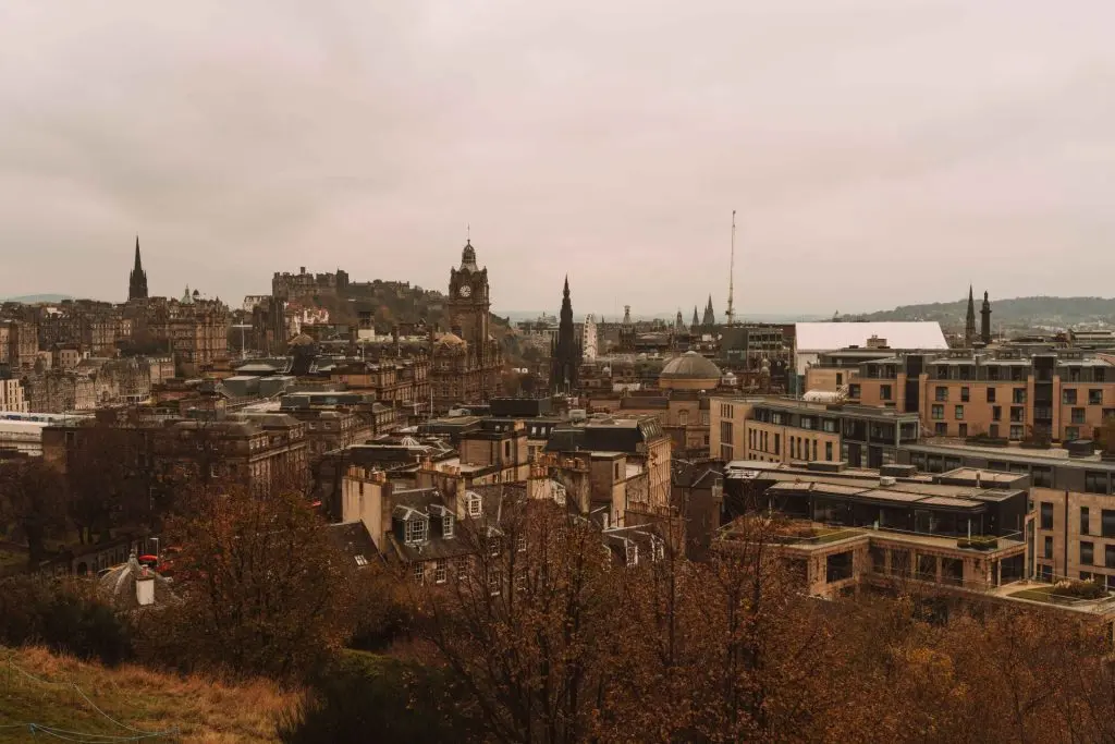 Vista de Edimburgo no Calton Hill