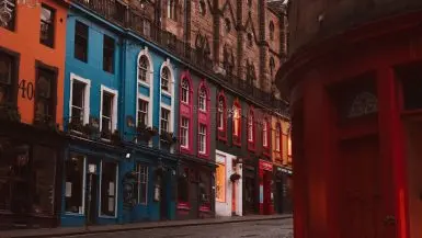 Victoria Street in Edinburgh