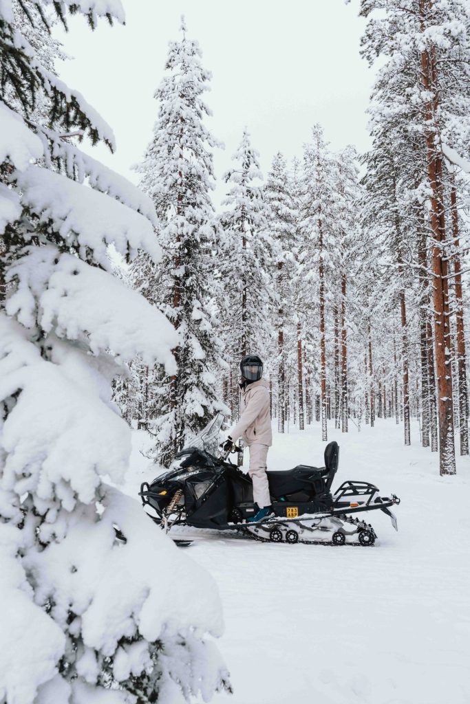 Snowmobile in rovaniemi