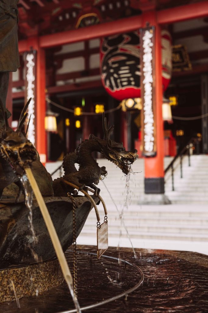 Senso-ji Temple and five-story pagoda in Tokyo