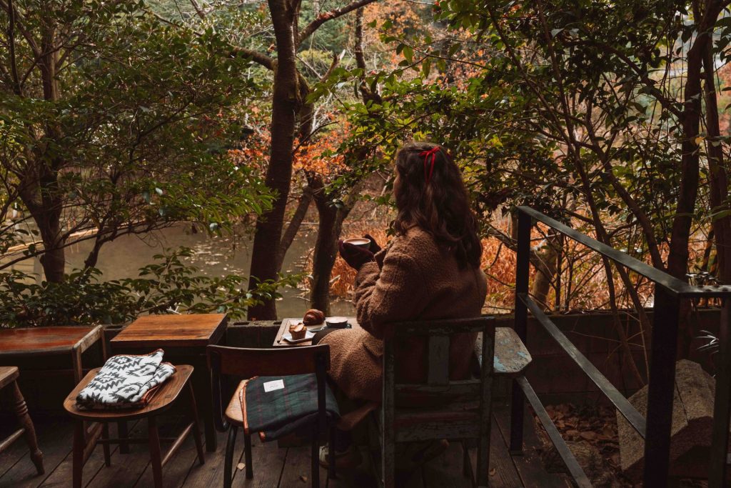 Vermillion Cafe perto do Fushimi Inari, em Quioto.