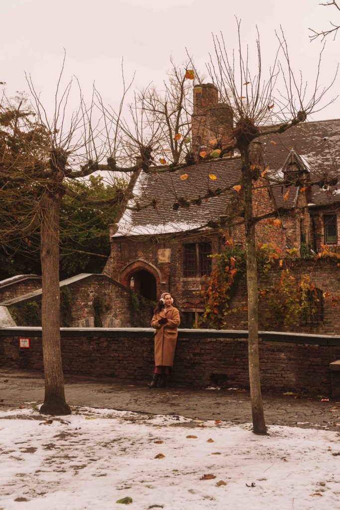 Um dos melhores photospots de Bruges junto ao canal.
