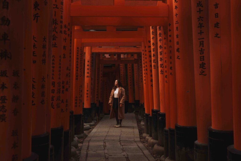 View of Fushimi Inari in Kyoto
