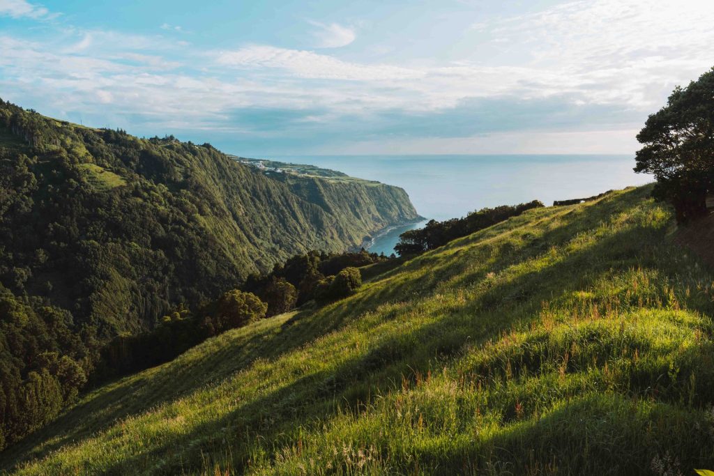 Natureza exuberante da ilha de São Miguel nos Açores