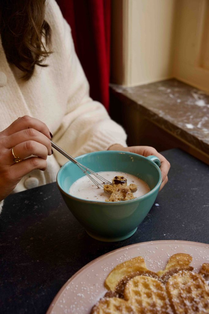 Famous hot chocolate at The Old Chocolate House Bruges.
