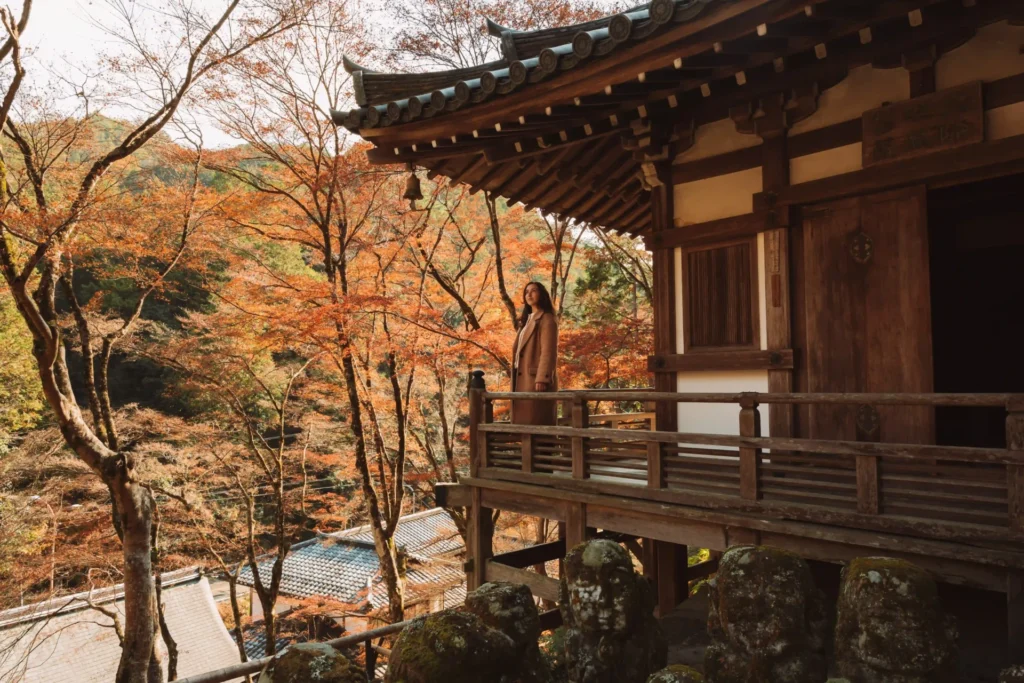 Otagi Nenbutsuji em Arashiyama, templo conhecido pelas suas estátuas de rakan.