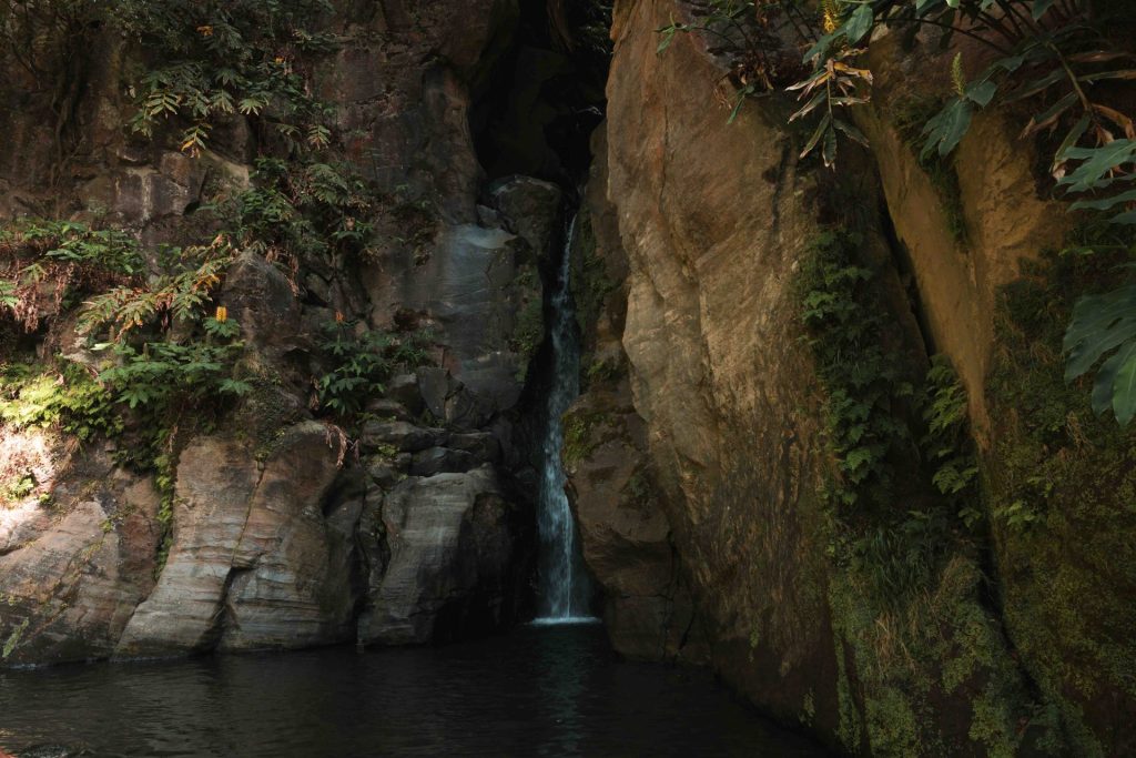 Trilho até à cascata Salto do Cabrito em São Miguel
