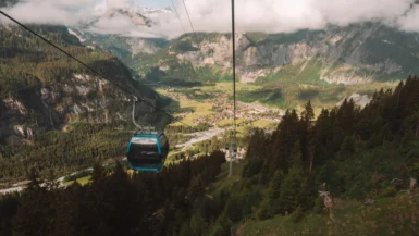 Cable Car to Lake Oeschinensee