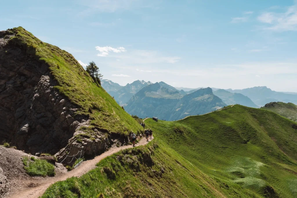 Mountain scenery in Switzerland, one of Europe's most beautiful countries